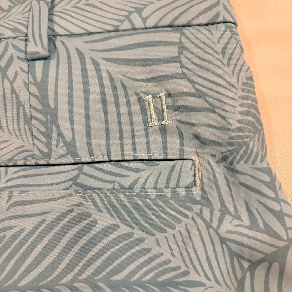 Walter Hagen Mens Perfect 11 Leaves Print Golf Shorts Teal 36 MGA14156